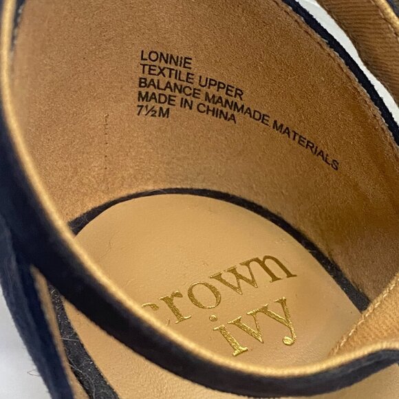 Crown & Ivy Wedge Sandals Boho Espadrille Block Heels with Ankle Strap & Charm - Picture 4 of 7